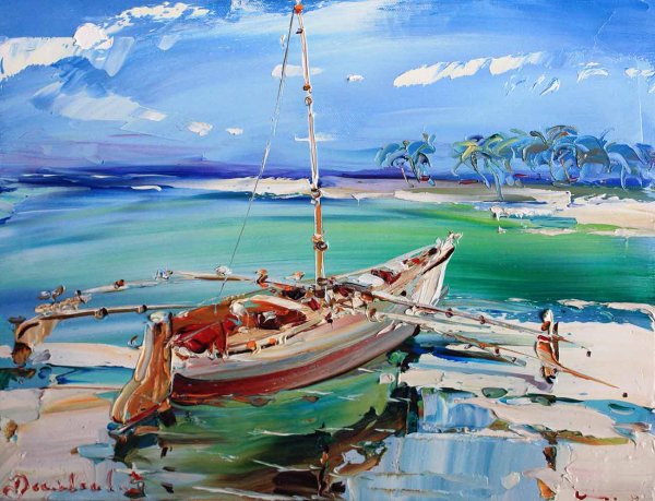 Живопись масло мастихин море