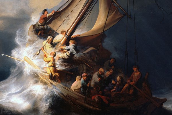 Рембрандт, “шторм на Галилейском озере”