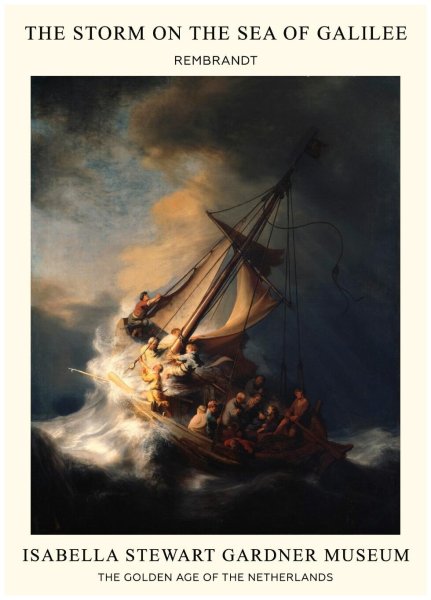 Рембрандт. "Шторм на Галилейском море". 1633 Г.