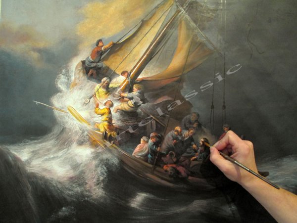 ￼ Рембрандт. Потерпевшие кораблекрушение.