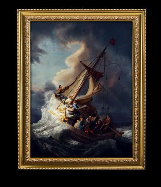 Христос во время шторма на море Галилейском