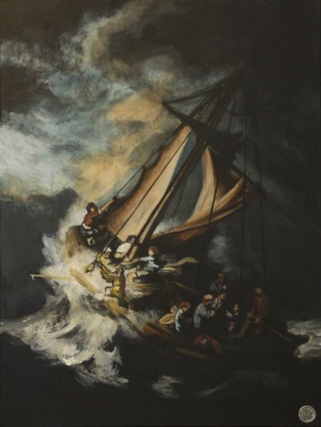 Рембрандт шторм на Галилейском море