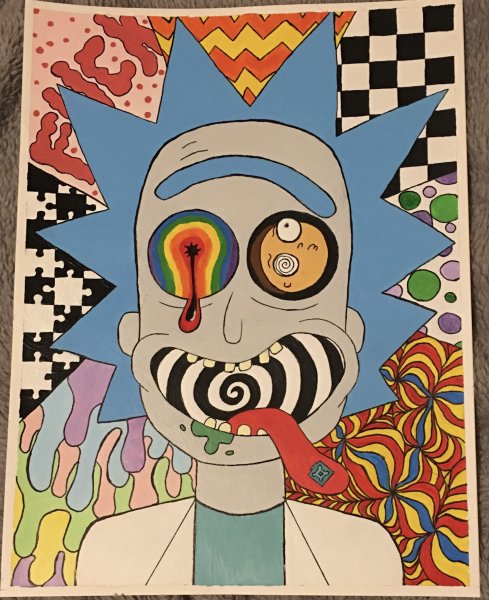 Инди КИД хиппи живопись