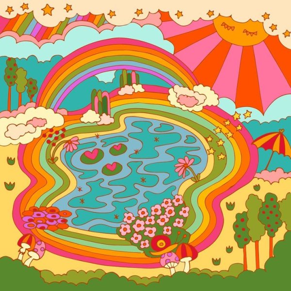 Хиппи живопись барт