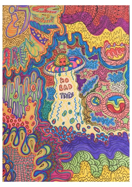 Хиппи живопись психоделика Елена