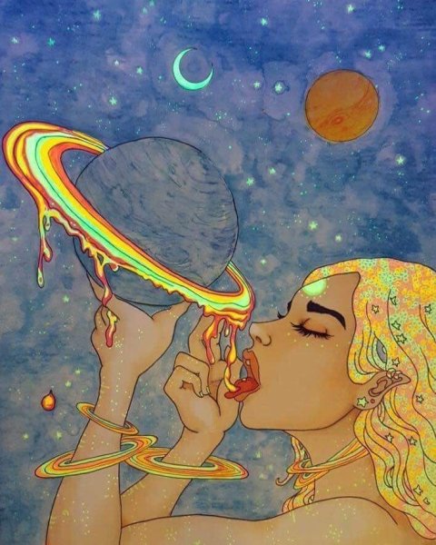 Хиппи живопись 2020