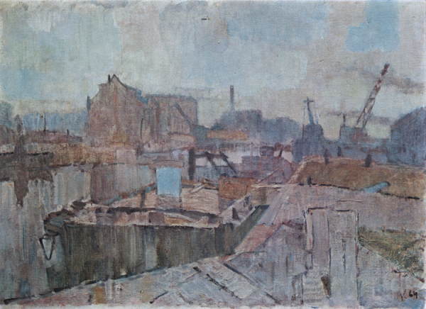 Ювелий Коровин холст Пристань