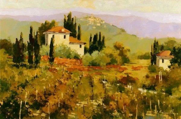 Таскания Италия живопись великих художников