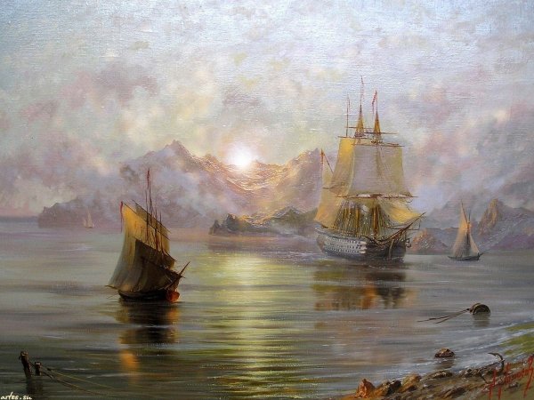 Художник маринист Александр Милюков