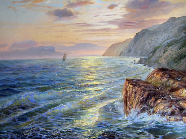 Художник Алексей Кравченко морской пейзаж