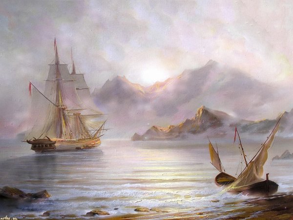 Художник маринист Александр Милюков