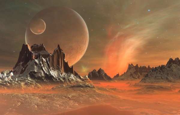 Инопланетные пейзажи фэнтези