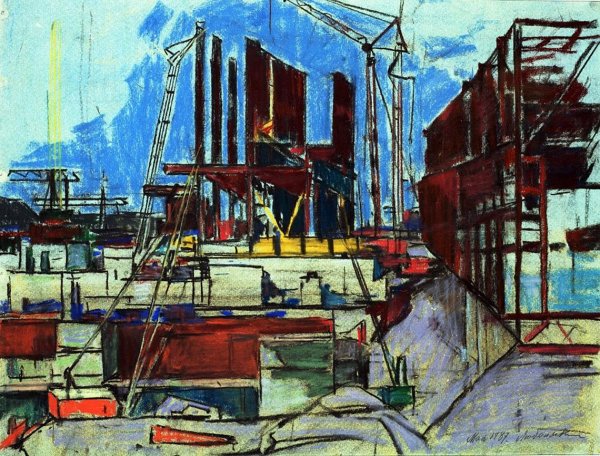 Жуган в .а.Индустриальный пейзаж