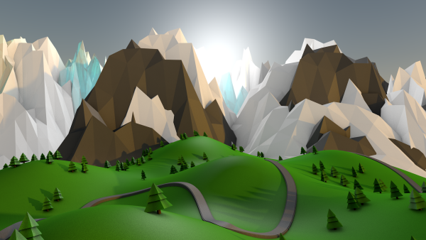 Полигональные горы