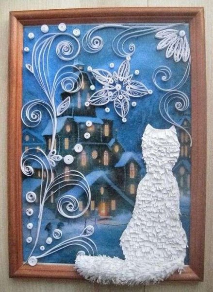 Объемная аппликация на новый год