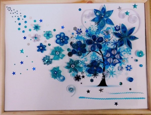 Домик в технике квиллинг