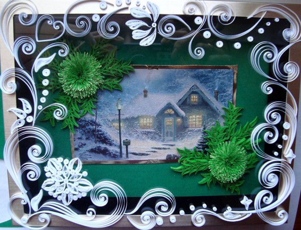 Панно Снегири