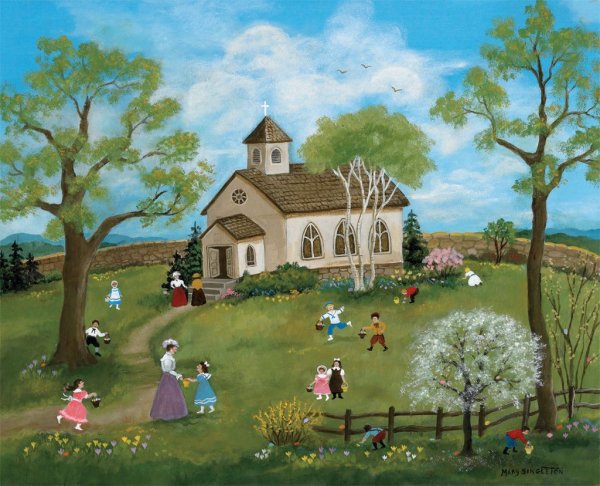 Примитивный пейзаж