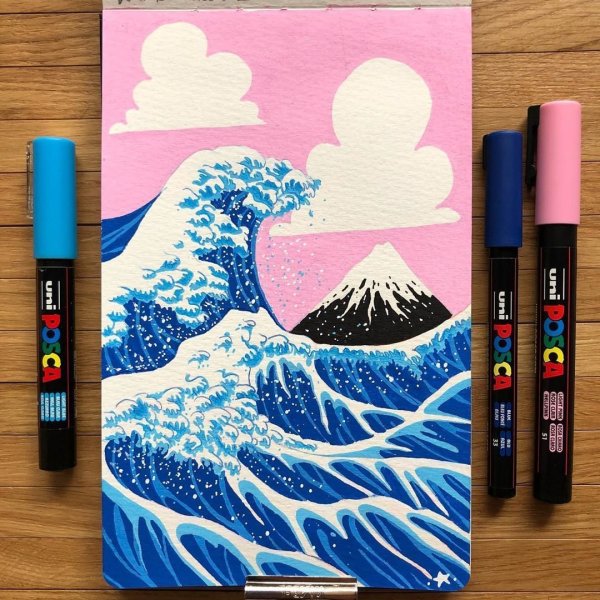 Картины маркерами