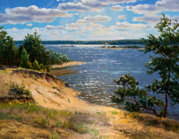 Викентий Лукиянов берег реки Волги