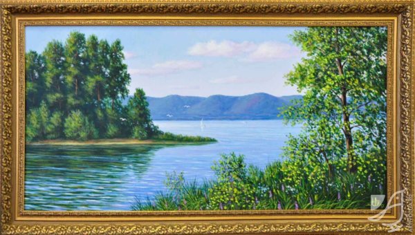 Волжские пейзажи картины