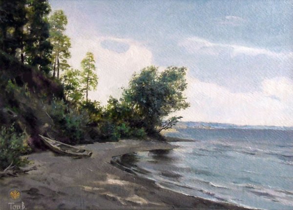 Волжский пейзаж живопись