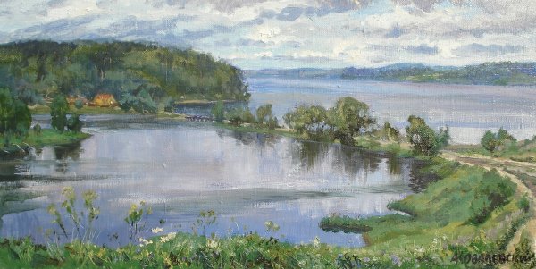 Река Волга художник Черныш