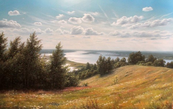 Картины пейзажи Сычев Василий