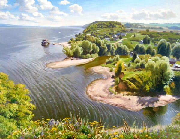 Художник Айрат Гайфуллин Волга