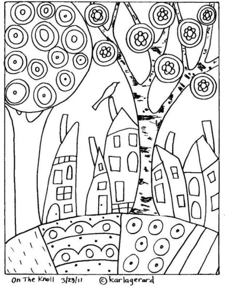 Живопись Карлы Жерар раскраски