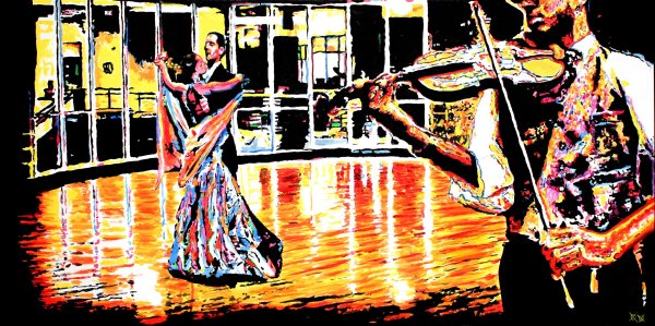 Черно белый танец