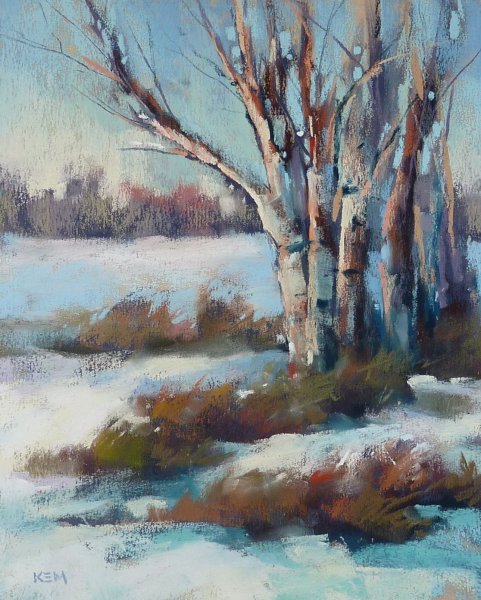 Пейзаж пастелью