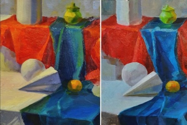 Упражнения по цветоведению в художественной школе