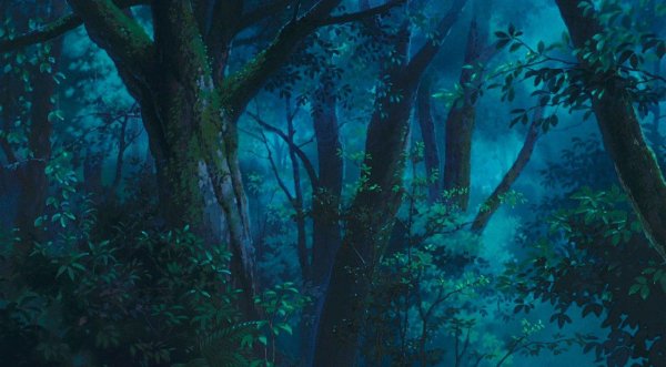 Миядзаки Унесенные призраками лес