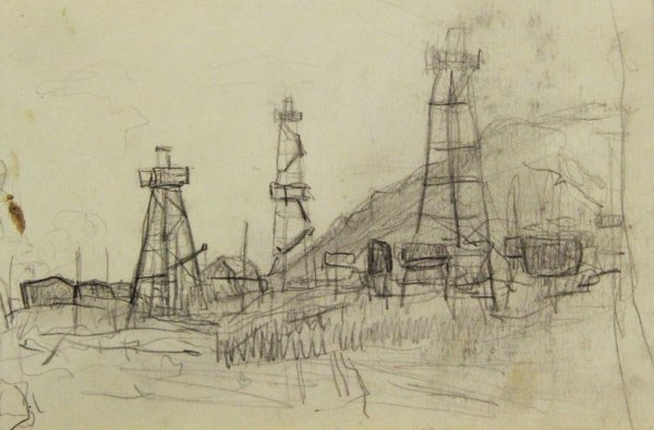 Нарисовать Индустриальный пейзаж