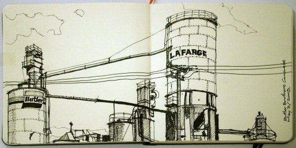 Рождественский Василий Васильевич. Индустриальный пейзаж.