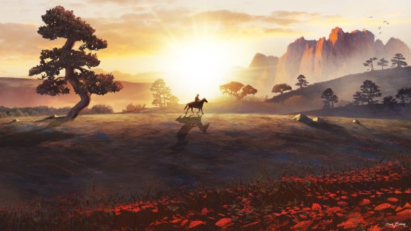 Красивое дерево арт