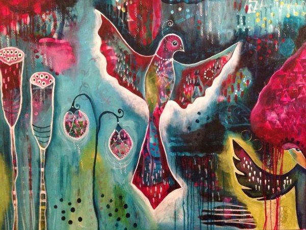 Флора Боули интуитивная живопись