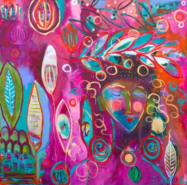 Флора Боули интуитивная живопись