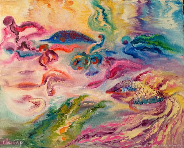 Интуитивная живопись море