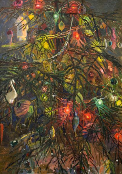Елочные игрушки в живописи