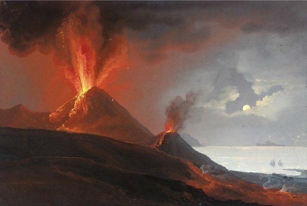 Вулкан Этна картина извержения