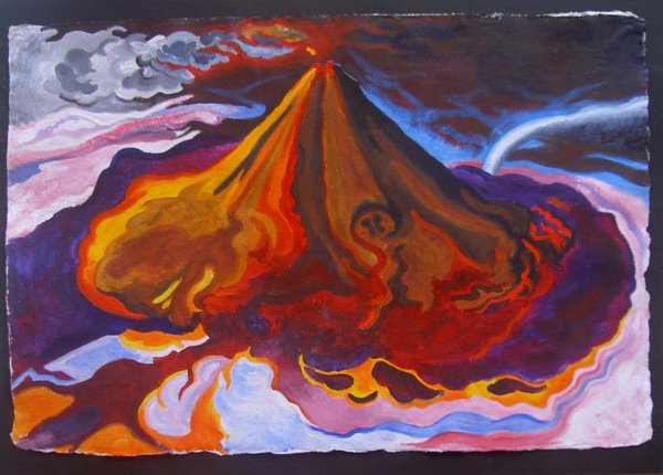 Сицилия вулкан Этна с дороги