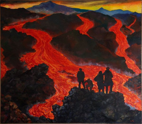 Жарим сосиски на вулкане Толбачик