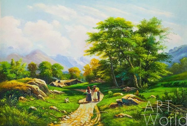 Картина Ивана Шишкина швейцарский пейзаж