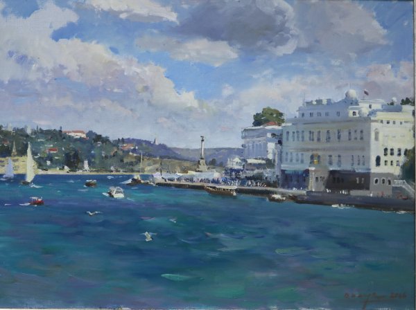 Приморский бульвар Севастополь художники