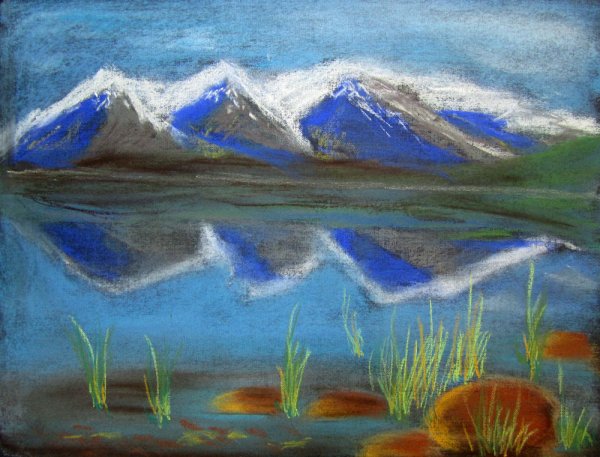 Рисование масляной пастелью для детей