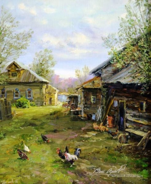 Деревня художник палачев