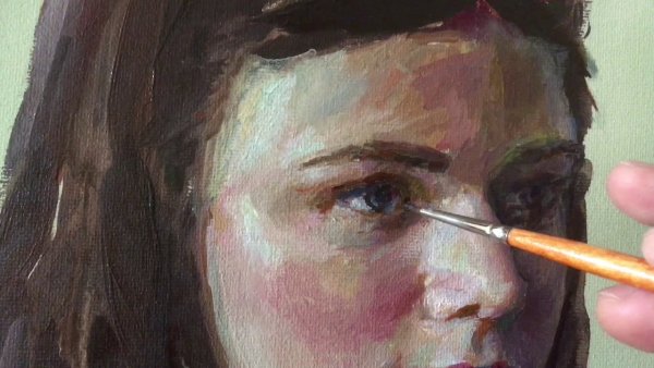 Портрет Алла Прима