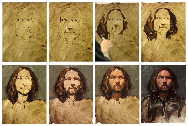 Портрет маслом поэтапно Академическая живопись